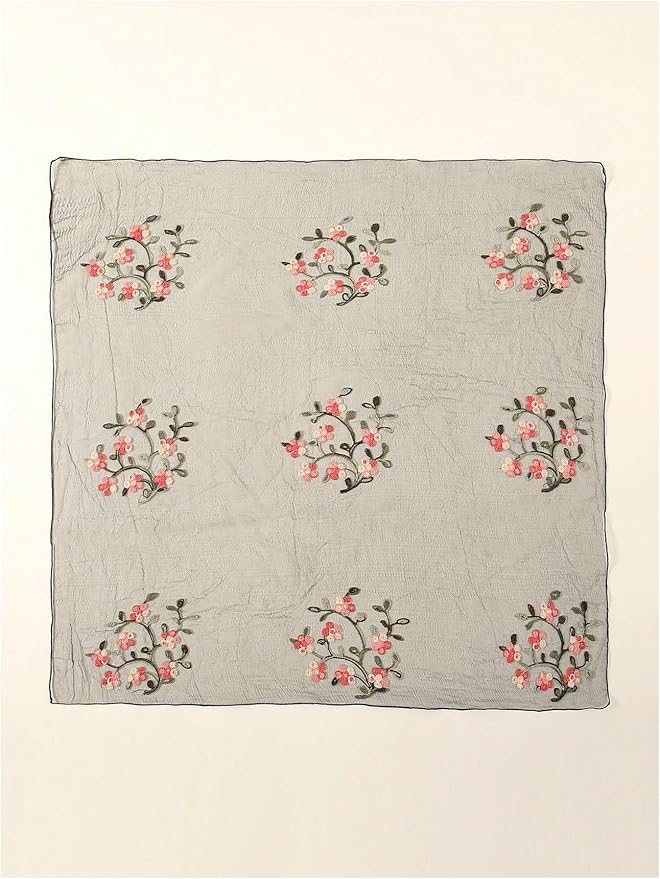 Floerns Women's Flower Embroidery Hair Scarf Headband Sheer Lace Hair Bandana