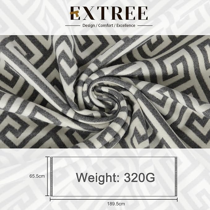 EXTREE Scarfs for Women Pashmina Silky Shawl Wrap for Evening Dressing Blanket Open Front Poncho Cape