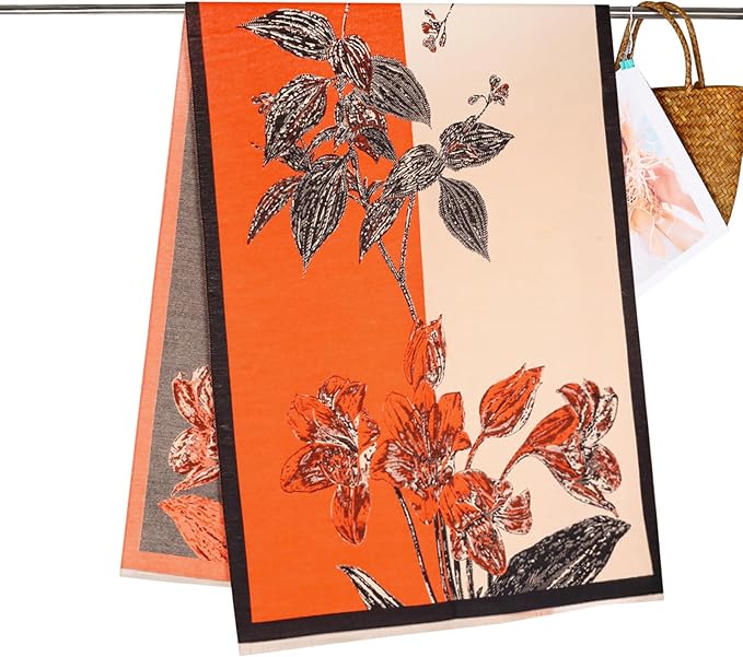 EXTREE Scarfs for Women Pashmina Silky Shawl Wrap for Evening Dressing Blanket Open Front Poncho Cape