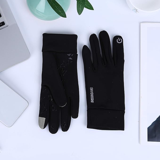 SKYDEER Winter Gloves with Soft Deerskin Suede Leather & Thermal Polar Fleece & Warm 3M Thinsulate Insulation (SD8661T)