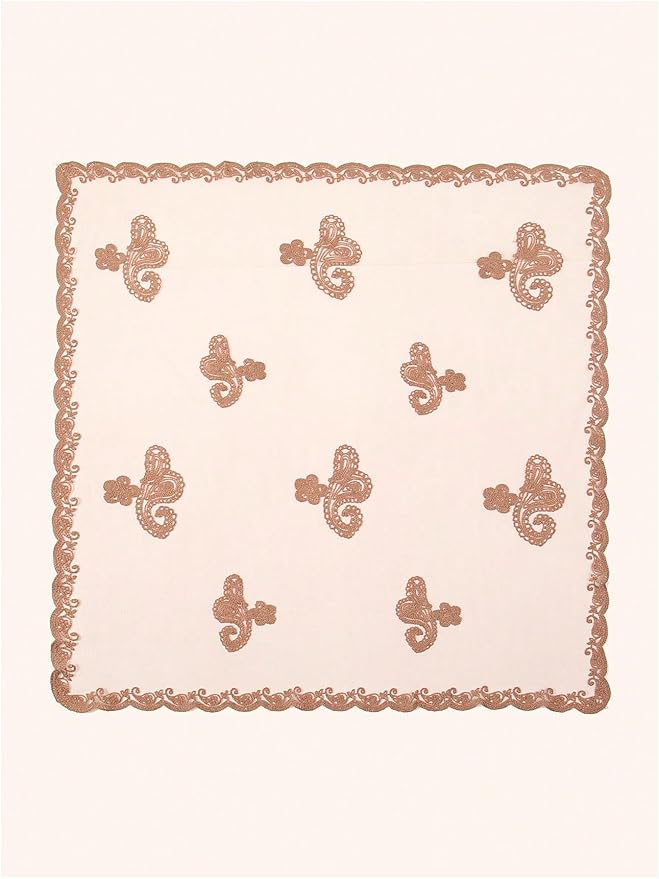 Floerns Women's Flower Embroidery Hair Scarf Headband Sheer Lace Hair Bandana