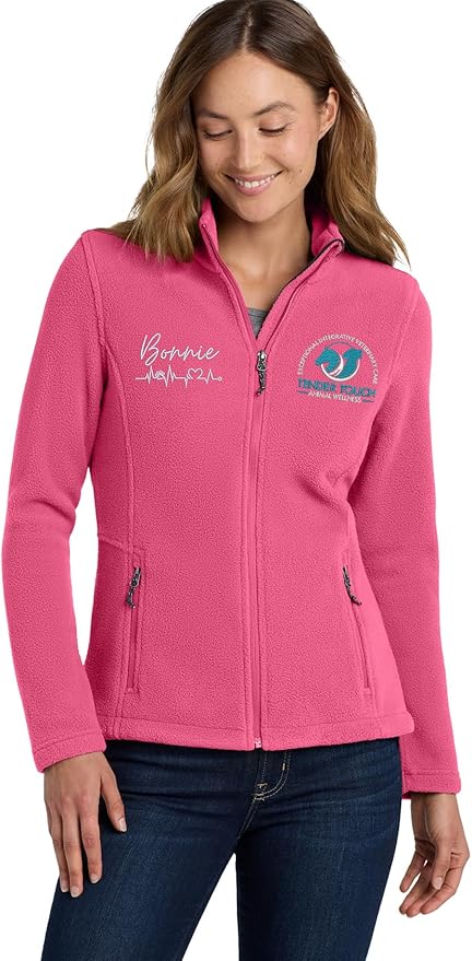 INK STITCH Women L217 Custom Stitching Embroidery Fleece Jackets - Multicolors