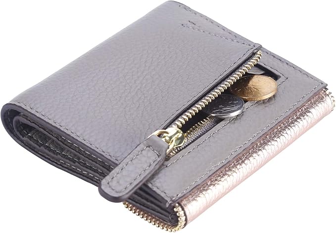 Lavemi Ultra Thin Small Compact Leather Womens Girls Wallets RFID Blocking Credit Card Holder for Women