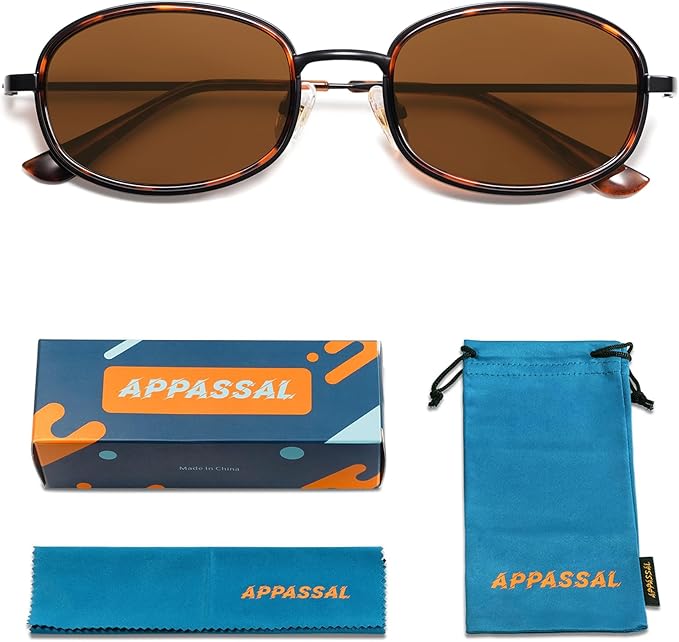 Retro Oval Sunglasses for Women Men Trendy Large Round Y2k Sunnies AP3681