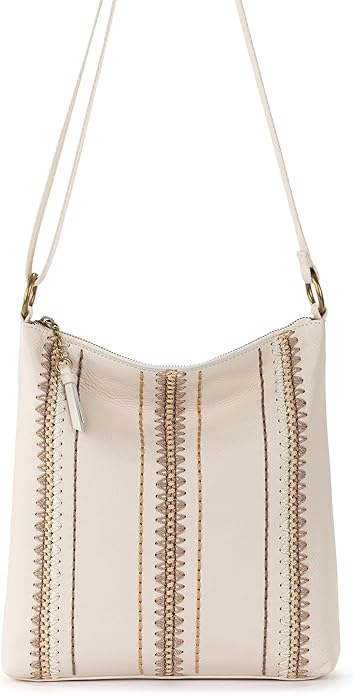 The Sak Lucia Crossbody Bag in Leather, Convertible Purse with Adjustable Strap
