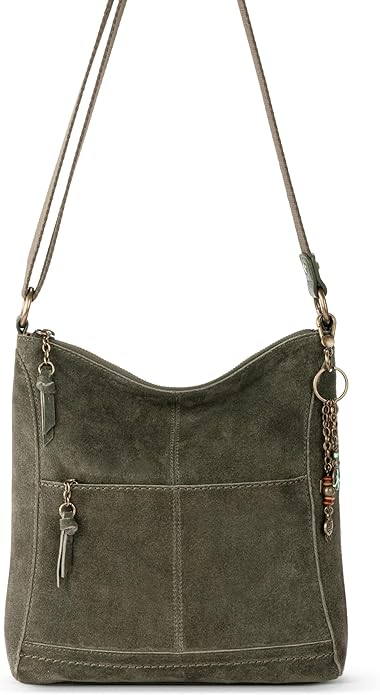 The Sak Lucia Crossbody Bag in Leather, Convertible Purse with Adjustable Strap