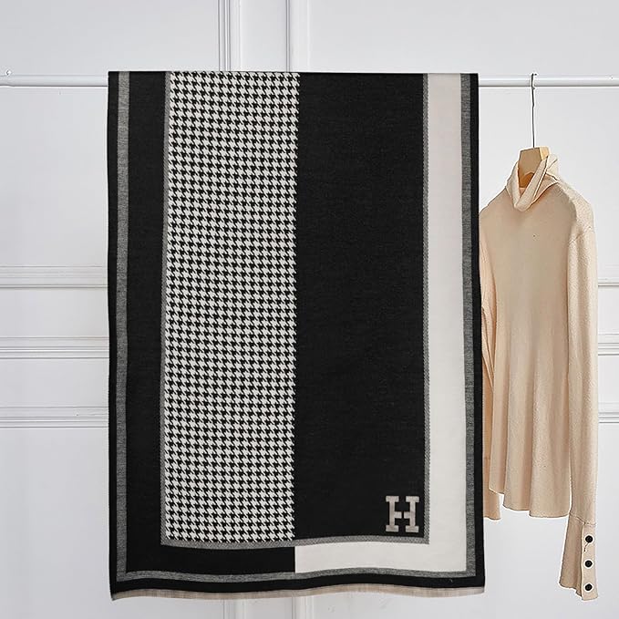 EXTREE Scarfs for Women Pashmina Silky Shawl Wrap for Evening Dressing Blanket Open Front Poncho Cape