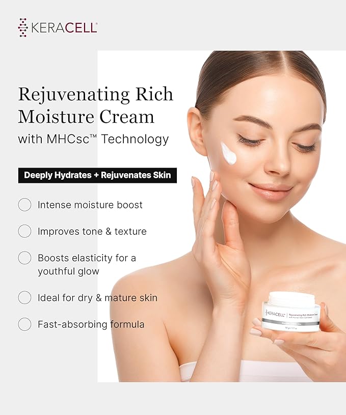 Moisturizer Face Cream – Rejuvenating Rich Moisture Cream with Human Stem Cell Technology for Dry, Mature Skin – Face Moisturizer for Women & Men with Plant-Based Retinol Alternative - 1.7 oz
