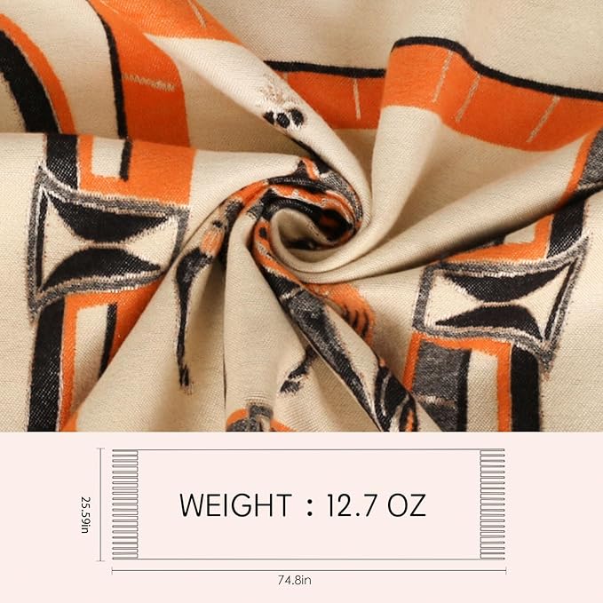 EXTREE Scarfs for Women Pashmina Silky Shawl Wrap for Evening Dressing Blanket Open Front Poncho Cape
