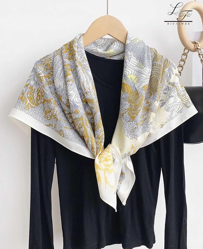 Satin Bandanas Head Scarf For Women Hair Scarves Accessories Lightweight Fashion Wrap Neck Silk Sleeping Headscarf