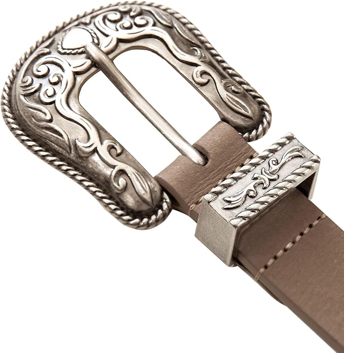 Lucky Brand Women's Western-Inspired Leather Belt | Classic | American Heritage | Casual | Vintage | Cowboy