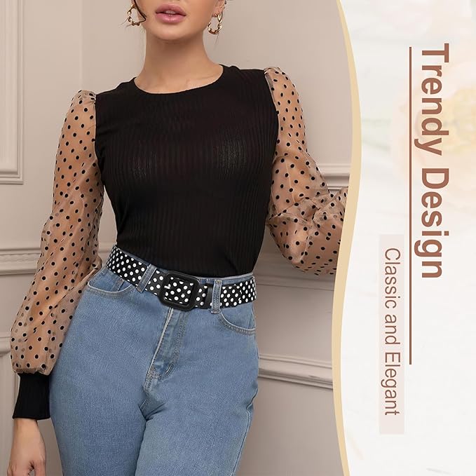 WHIPPY Women Leather Belt Candy Color Fashion Square Buckle Belt Ladies Belt for Jeans Pants Dresses