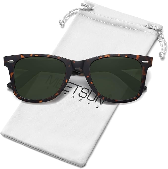 MEETSUN Polarized Sunglasses for Women Men Classic Retro Square Frame Driving Sun Glasses UV Protection