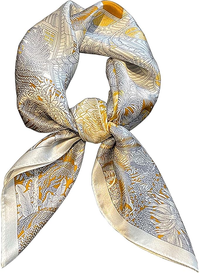 Dailyacc Hair Bandanas Scarf For Women Lightweight Fashion Neck Silk Satin Head Scarves For Sleeping Handbags Scarf