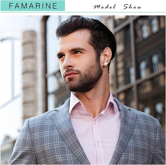 FAMARINE Dot Earrings Gold Silver Stud Earrings for Women Flat Round Earring Minimalist Earring