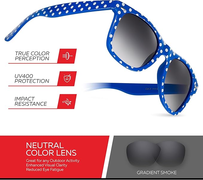 Retro Rewind Polka Dot Vintage Fashion Sunglasses for Women UV400
