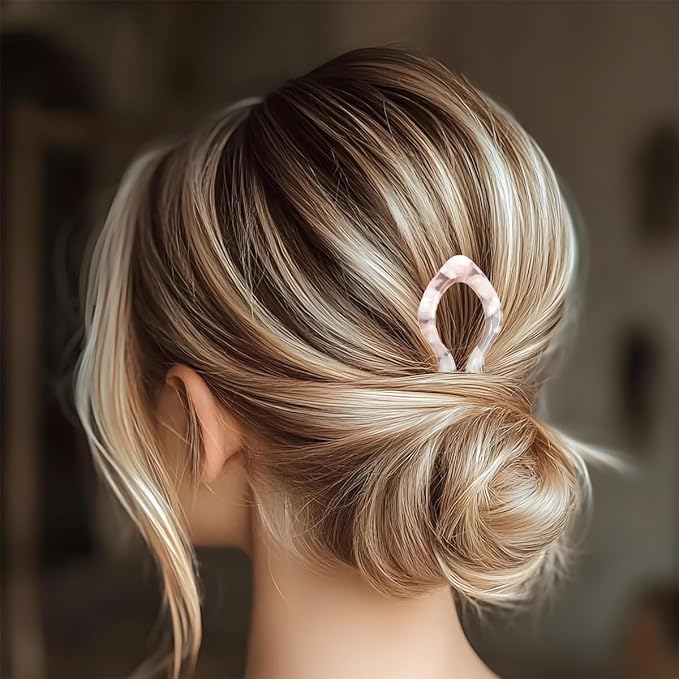 4Pcs Hair Pins for Women - French U Shaped Hair Pins - French Hair Pin - Elegant Women Hair Accessories for Thick Hair