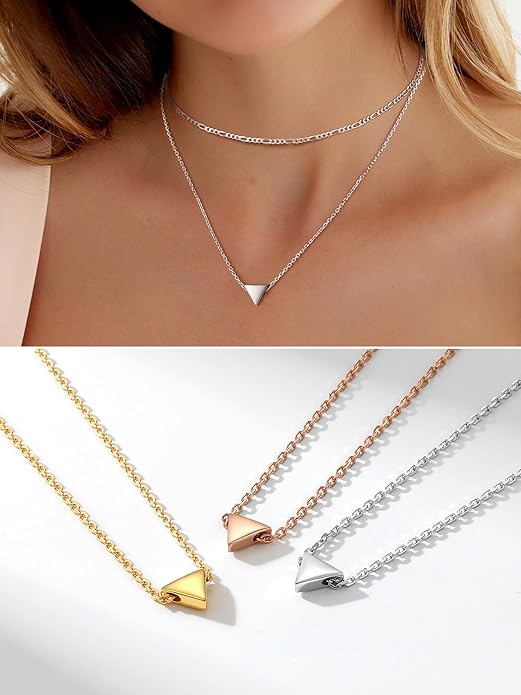 PROSILVER 925 Sterling Silver Necklace for Women | Dainty Delicate Adjustable Choker with Heart/Star/Moon/Vertical Bar Pendant, Hypoallergenic Tarnish Resistant Everyday Jewelry Gift for Her
