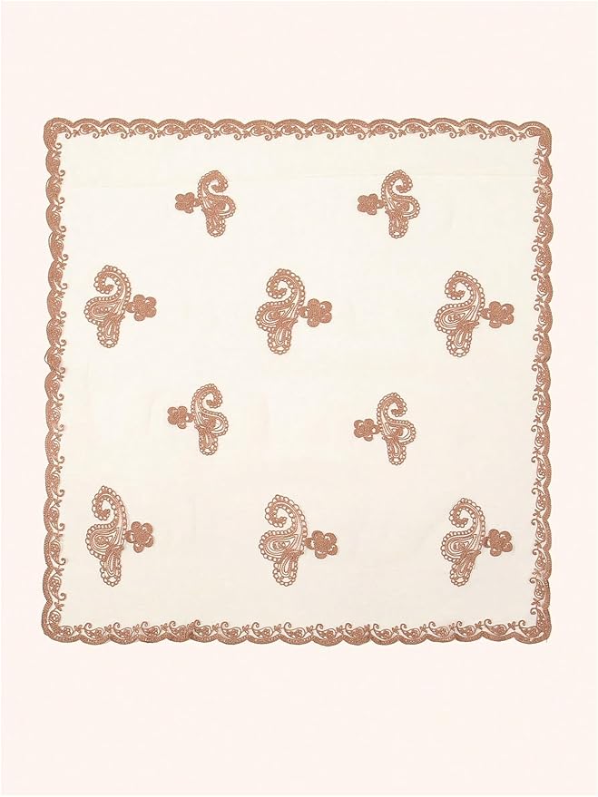 Floerns Women's Flower Embroidery Hair Scarf Headband Sheer Lace Hair Bandana