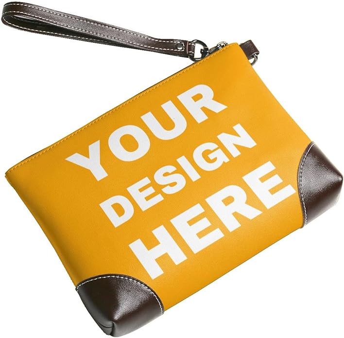 Custom Leather Wristlet Personalized Wallets For Women Men Wristlet Handbags Customized Clutch Purses For Women