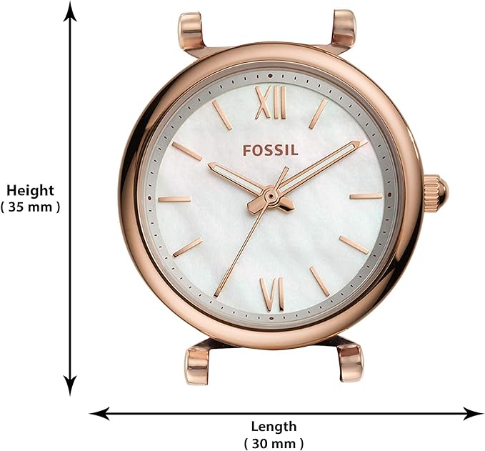 Fossil Women's Carlie Quartz Stainless Steel Three-Hand Watch