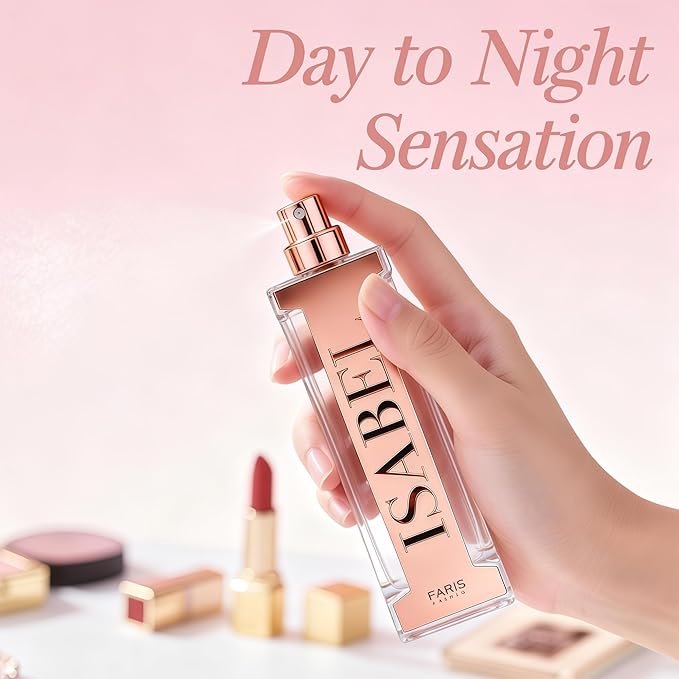 Isabel Women's Woody Floral Cologne Perfume 100ml Rose & Sandalwood Feminine Fragrance Gift Creamy Pomarose Eau de Parfum