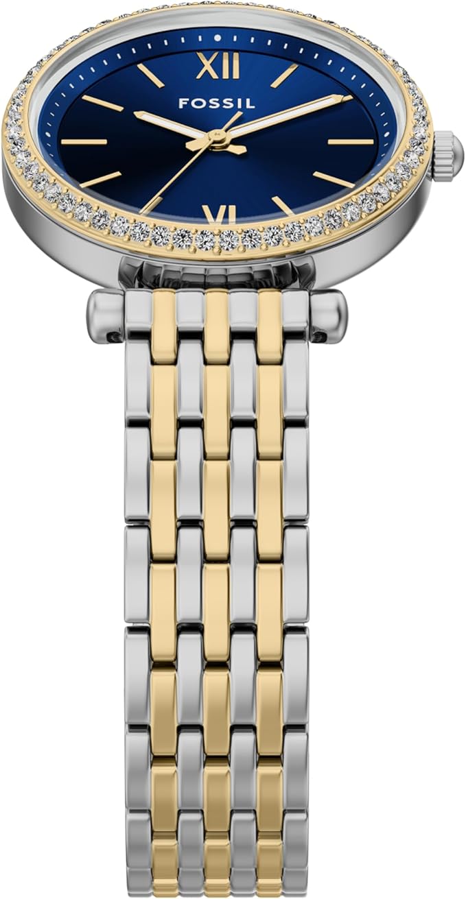 Fossil Women's Carlie Quartz Stainless Steel Three-Hand Watch