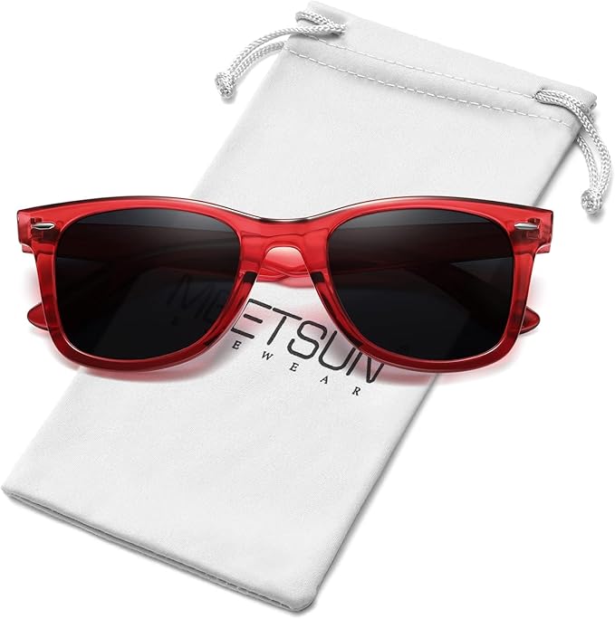 MEETSUN Polarized Sunglasses for Women Men Classic Retro Square Frame Driving Sun Glasses UV Protection