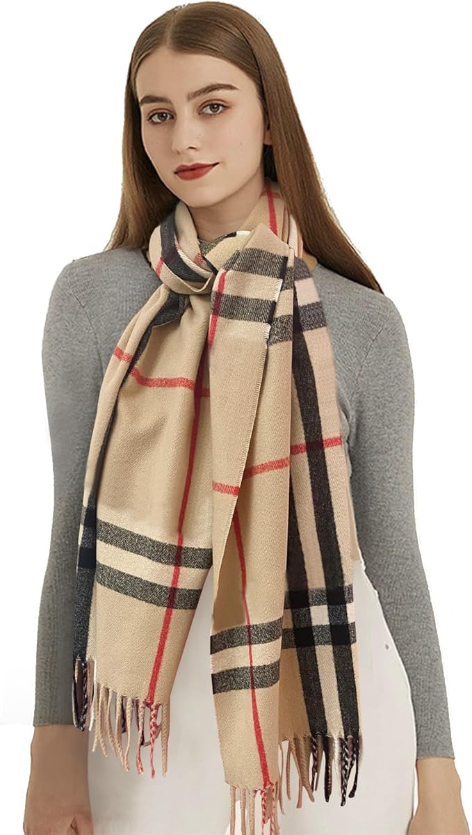 EXTREE Scarfs for Women Pashmina Silky Shawl Wrap for Evening Dressing Blanket Open Front Poncho Cape