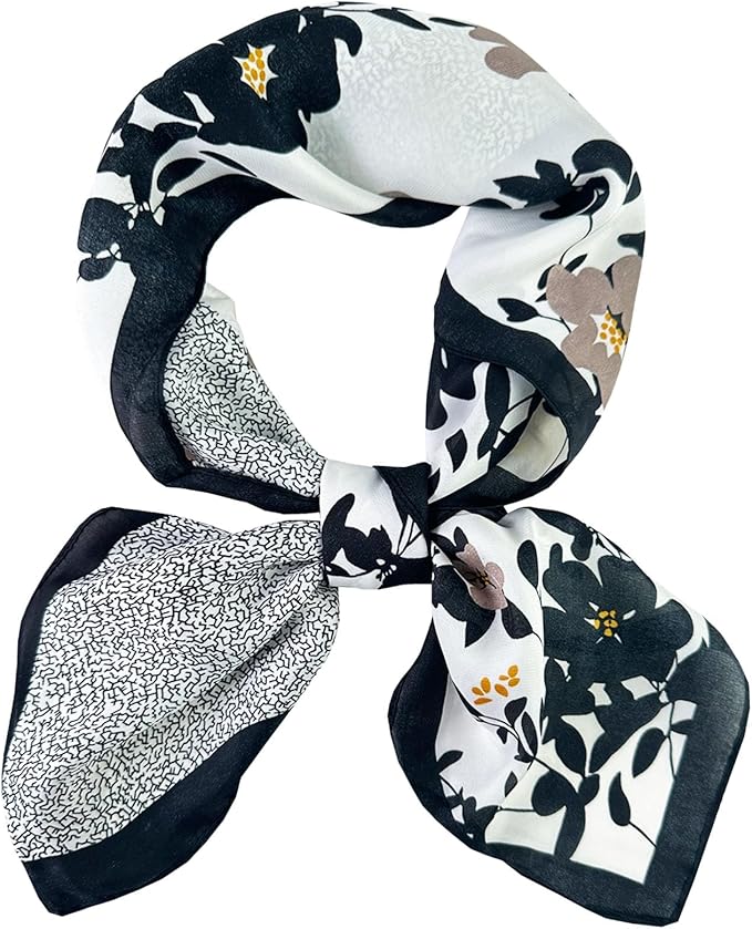 Dailyacc Hair Bandanas Scarf For Women Lightweight Fashion Neck Silk Satin Head Scarves For Sleeping Handbags Scarf