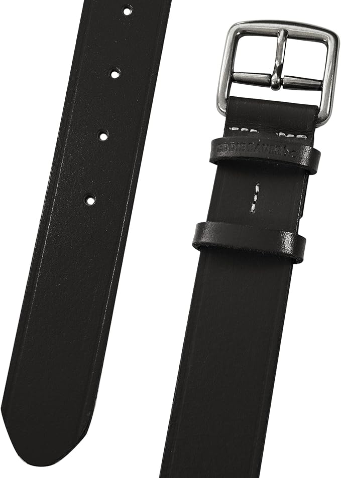 Eddie Bauer Women's Casual Leather Belts with Durable Metal Buckle