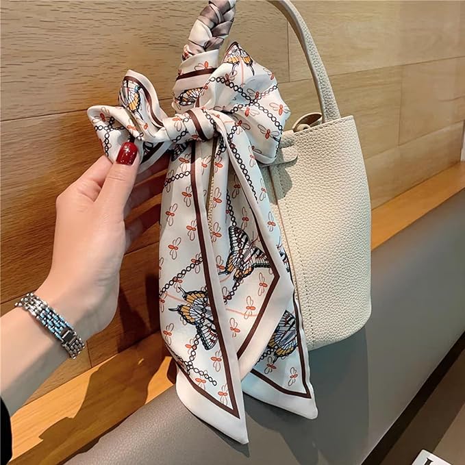 Hair Scarf for Women Silky Satin Headscarf Neck Scarves for Handbag Accessory