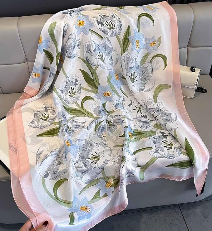 Xyueanlo Scarfs for Women Lightweight Scarves Fashion Print Floral Pattern Head Scarf Wraps Shawls