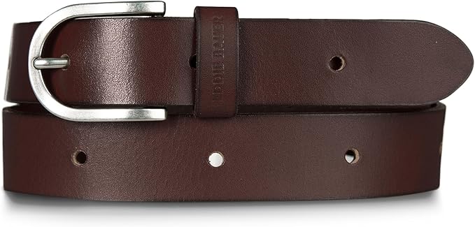 Eddie Bauer Women's Casual Leather Belts with Durable Metal Buckle