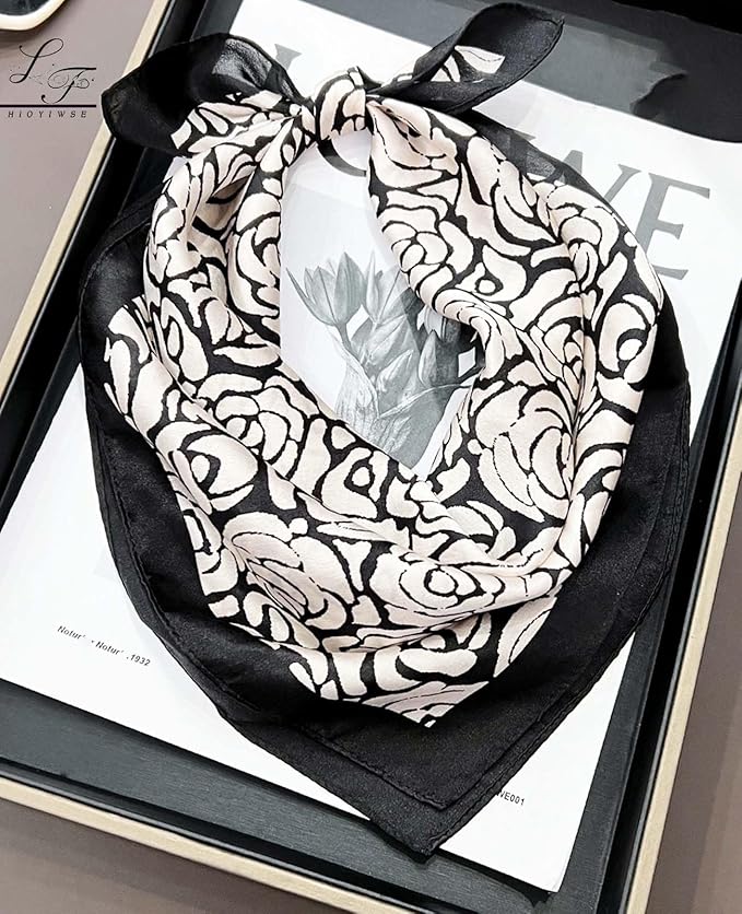 Satin Bandanas Head Scarf For Women Hair Scarves Accessories Lightweight Fashion Wrap Neck Silk Sleeping Headscarf