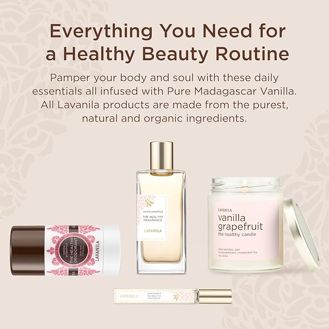 Lavanila Vanilla Grapefruit Perfume for Women, 1.7 Fl Oz - Citrus, Warm Cedarwood & Soft Vanilla Fragrance, Clean and Natural Eau de Parfum Made In USA