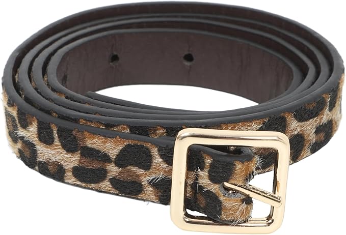 Leopard Belts for Jeans Pants Dress, Genuine Leather Belts, Vintage Chic Waist Belts for Women Men