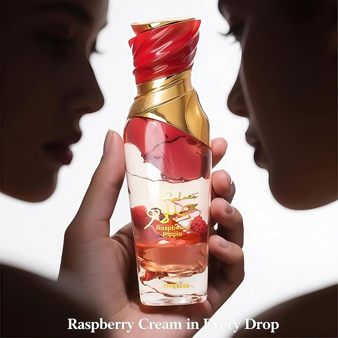 Gelato Paspberry Ripple Women's Perfume 3.4 Fl Oz Eau de Parfum - Vanilla, Moss, Caramel,Magnolia Fressia & Strawberry Luxury Scent with 24H Long Lasting Fragrance