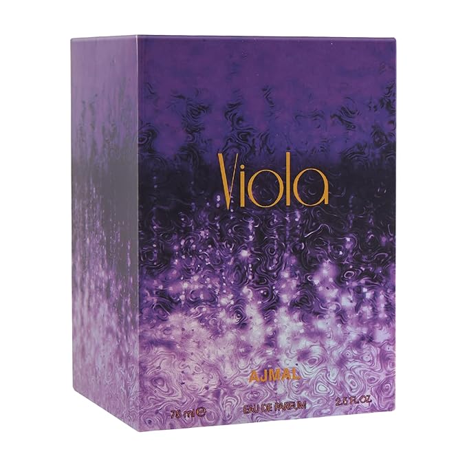 Ajmal Viola Eau De Parfum 2.5 Oz / 75 ML Perfumes For Women | Long Lasting Spicy Fresh Fruity Fragrance - Made in Dubai