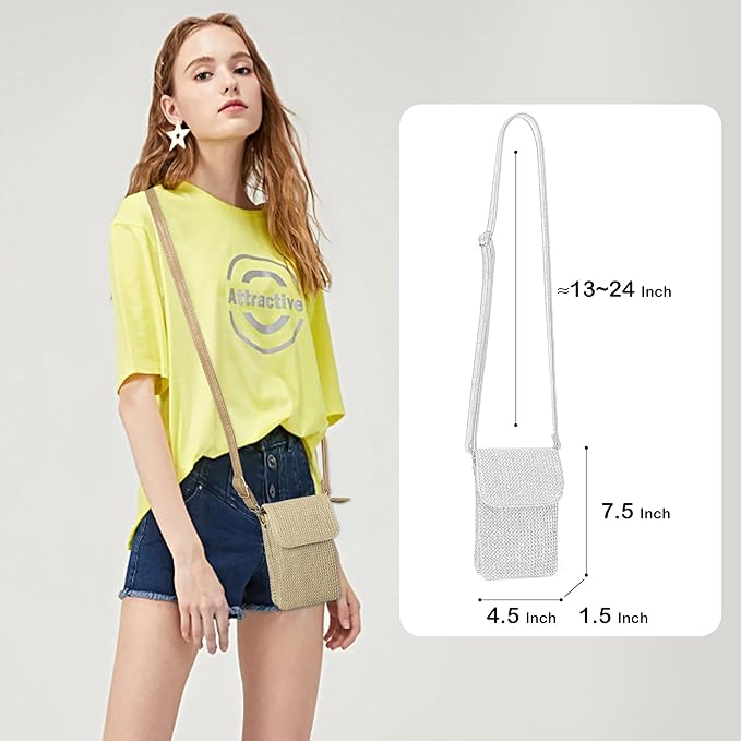 MINICAT Straw Small Summer Purses for Women Crossbody Purse Beach Bags for Everyday Cruise Travel Vacation Essentials | Straw, Small, Summer, for Everyday, Cruise, Travel, Vacation, Essentials