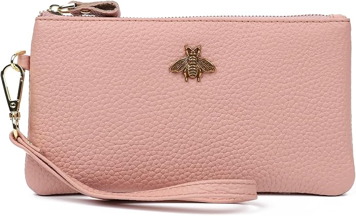 imeetu Women's Wristlet Clutch Purse Leather Cell Phone Wallet Handbag with Wrist Strap