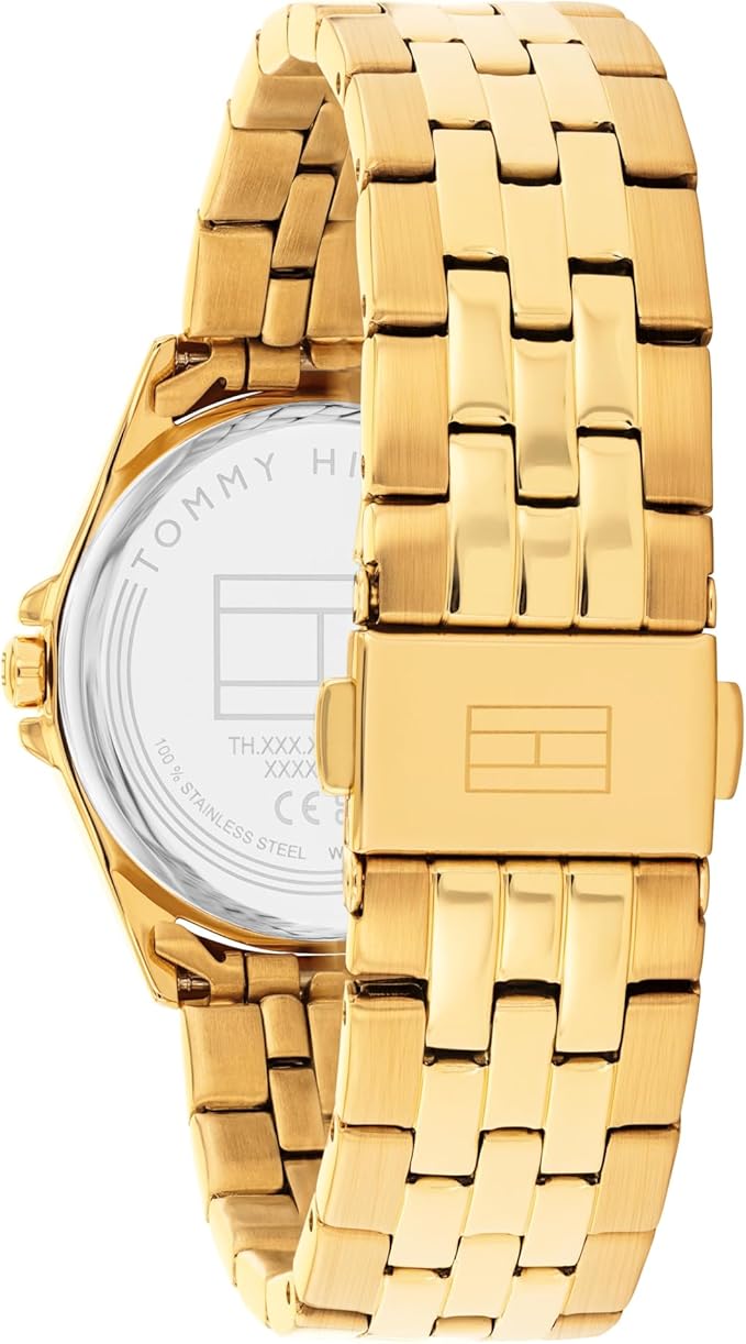 Tommy Hilfiger Women's Quartz Watch – Mini 30mm Stainless Steel Case, Integrated Link Bracelet, Versatile Style - Gift for Her