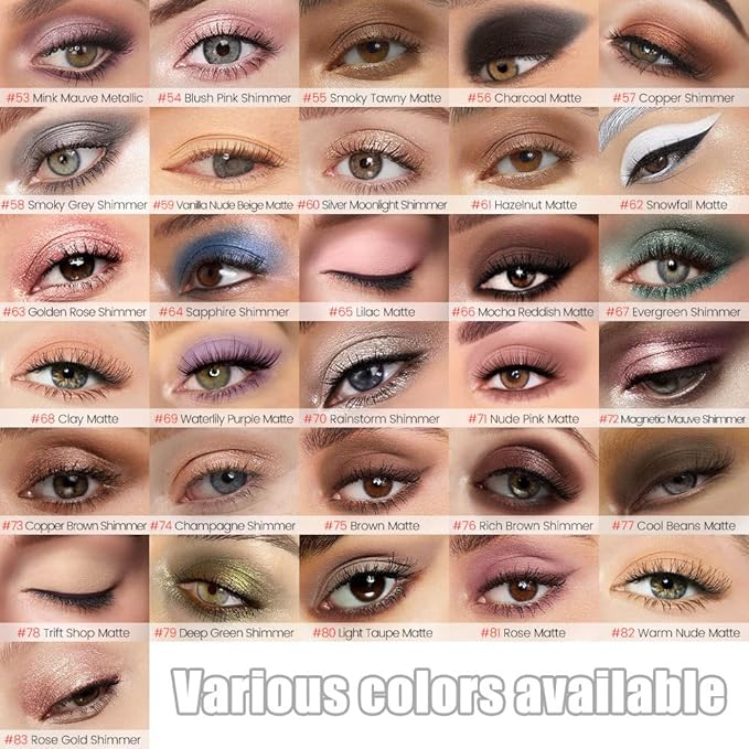 evpct Nude Brown Matte Cream Eye Shadow Sticks Brightener Pencils for Women, Nude Brown Silky Eyeshadow Applicator Stick Pen Waterproof, Blendable Crease-Proof Stick Eyeshadow Matte Eye Makeup 55