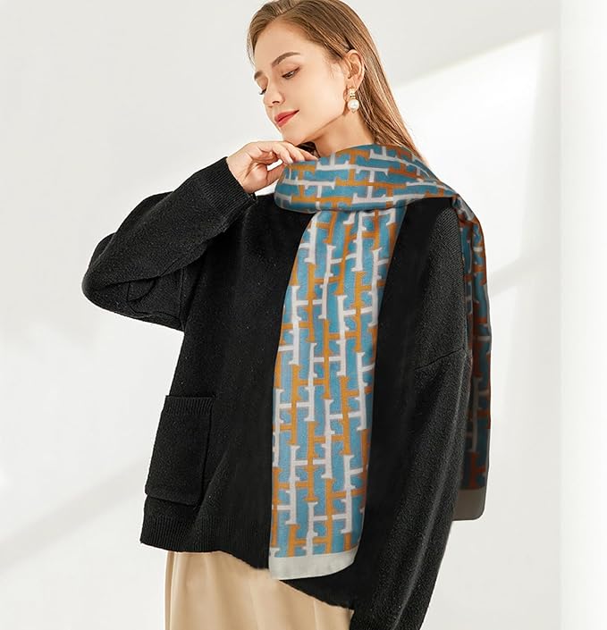 EXTREE Scarfs for Women Pashmina Silky Shawl Wrap for Evening Dressing Blanket Open Front Poncho Cape