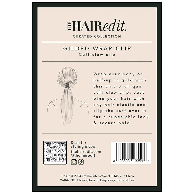 The Hair Edit Gilded Wrap Ponytail Cuff Clip