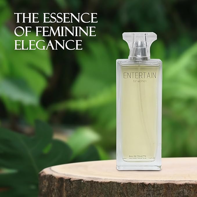 Entertain Women's Eau De Parfum - Sophisticated Floral Scent, Long-Lasting Fragrance, 3.4 Fl Oz (100 Ml)