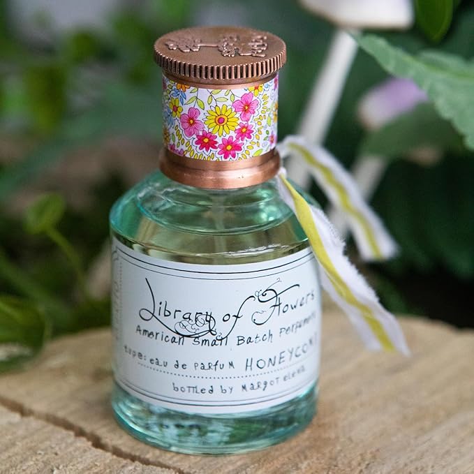 Library of Flowers Honeycomb Eau de Parfum, 1.69 Fl. Oz., Sugared Fig, Ambrosia Honey & Royal Bee Blossom Scented Women's Perfume, Luxury Fragrance Spray for Women