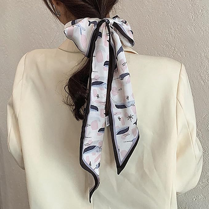 Hair Scarf for Women Silky Satin Headscarf Neck Scarves for Handbag Accessory