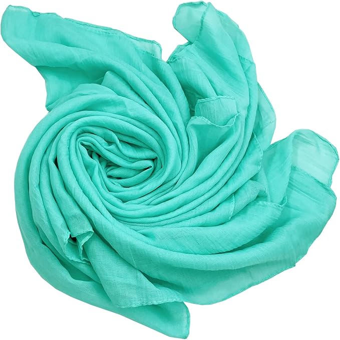 woogwin Women's Cotton Scarves Lady Light Soft Fashion Solid Scarf Wrap Shawl