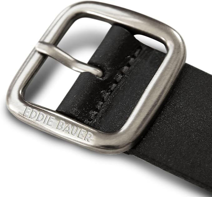Eddie Bauer Women's Casual Leather Belts with Durable Metal Buckle